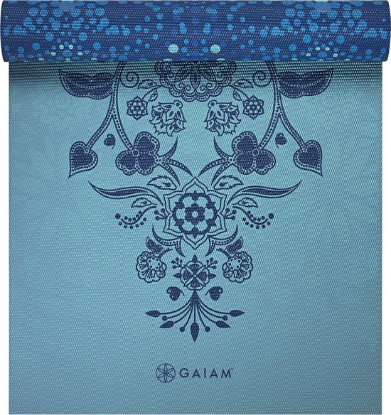 Gaiam Mystic Sky Omkeerbare Yoga Mat - Groen/ Blauw - 172 X 61 X 0.6 Cm van Gaiam
