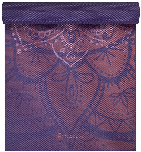 Gaiam Premium Metallic Yoga Mat - 6 mm - Athenian Rose van Merkloos