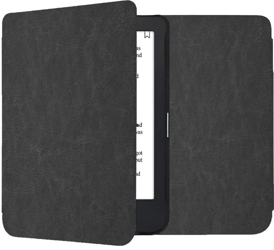 Geschikt voor Kobo Aura H2O Edition 2 Hoes – 360º Bescherming - Shock Proof Sleepcover – Flip Cover Zwart van Geschikt voor