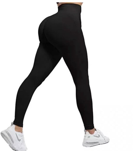 Gigicial High-waisted legging met billenlift - Dames legging met hoge taille en billenlift - 1 stuk - Zwart van Merkloos