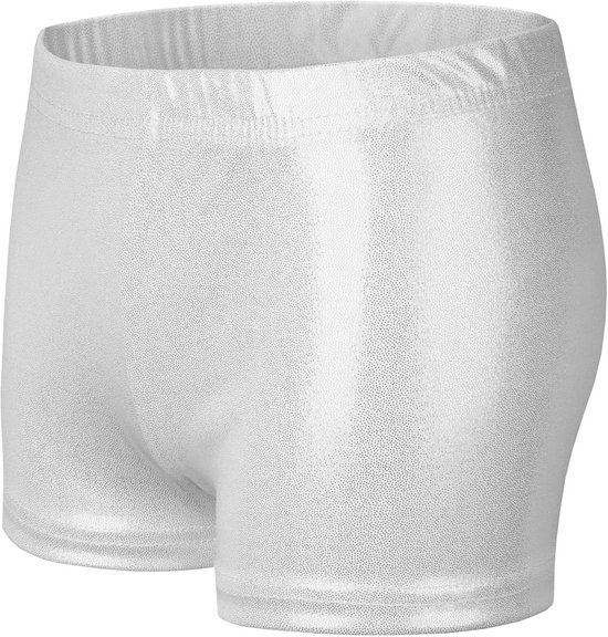 Glanzende Metallic Shorts met Elastische Taille voor Kinderen en Meisjes