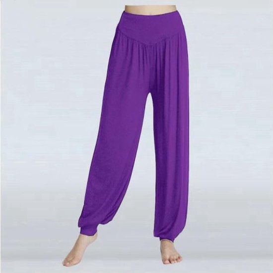 Go Go Gadget - Harembroek - Harem Pants - Yogabroek - Losse Broek - Chillbroek - Harem - Chillpants - Maat XL - Paars van Go Go Gadget