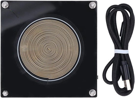 Golven Generator - Resonantie Apparaat - Ontspanning Bevorderen - Stabiele 7.83Hz Frequentie - 16.5x13x3.5cm - Zwart