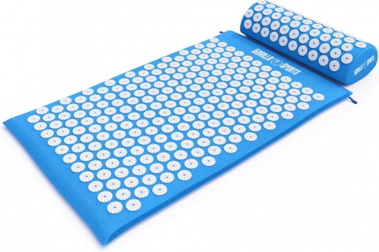 Gorilla Sports Acupressuur mat - Spijkermat - Licht Blauw van Gorilla Sports.