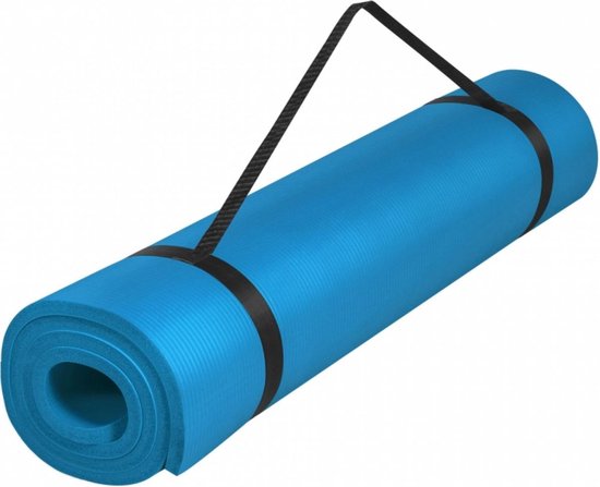 Gorilla Sports Blauw - Yogamat Deluxe 190 x 60 x 1,5 cm van Gorilla Sports.