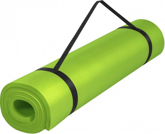 Gorilla Sports Lime groen - Yogamat Deluxe 190 x 60 x 1,5 cm van Gorilla Sports.