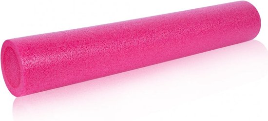Gorilla Sports Pilates Rol - Fascia Rol - Foam Roller - 90 x 15 cm - Roze van Gorilla Sports.