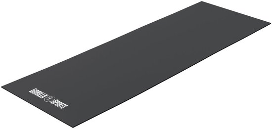 Gorilla Sports Vloermat - Vloerbeschermer - 180 x 60 cm - Zwart