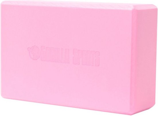 Gorilla Sports Yoga Blok - Yoga - Pilates - Roze