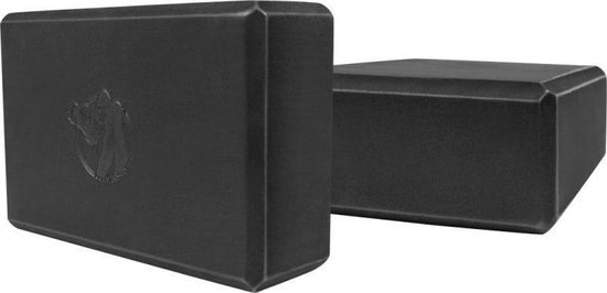 Gorilla Sports Yoga Blokken - Yoga - Pilates - Set van 2 - Zwart