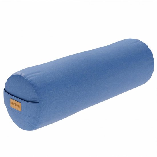 Gorilla Sports Yoga Bolster - Donker Blauw - 65 x 20 cm - Yoga kussen - Rond van Gorilla Sports.