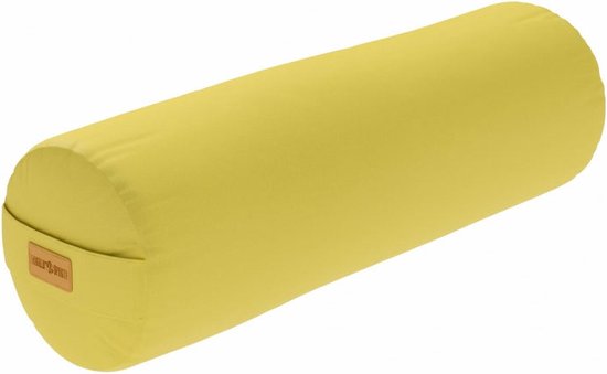 Gorilla Sports Yoga Bolster - Geel - 65 x 20 cm - Yoga kussen - Rond van Gorilla Sports.