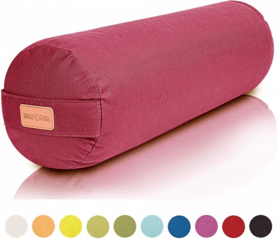 Gorilla Sports Yoga Bolster - Paars - 65 x 20 cm - Yoga kussen - Rond van Gorilla Sports.
