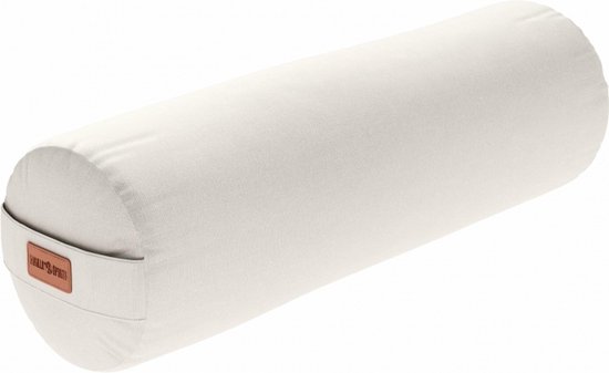 Gorilla Sports Yoga Bolster - Zandkleur - 65 x 20 cm - Yoga kussen - Rond