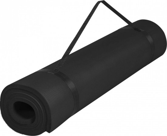 Gorilla Sports Yogamat Deluxe (190 x 100 x 1,5 cm) - Yoga Mat - zwart van Gorilla Sports.