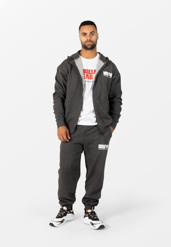 Gorilla Wear Classic Oversized Sweatpants - Donkergrijs Gemeleerd - M