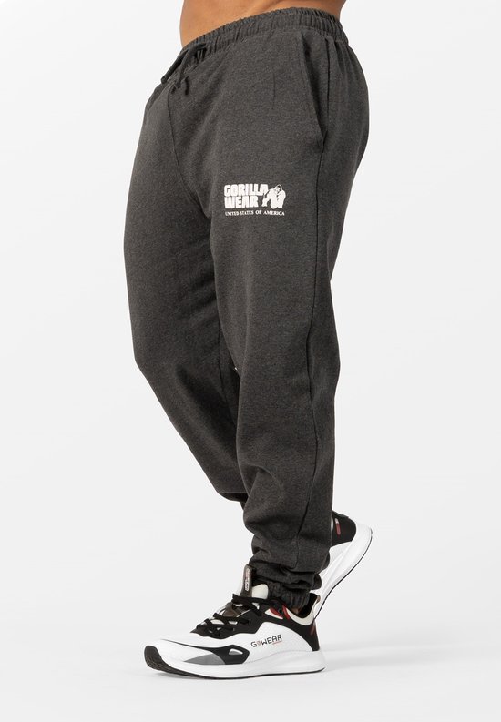 Gorilla Wear Classic Oversized Sweatpants - Donkergrijs Gemeleerd - S