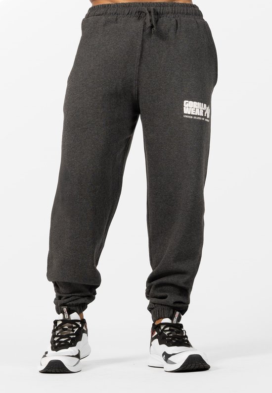Gorilla Wear Classic Oversized Sweatpants - Donkergrijs Gemeleerd - XL