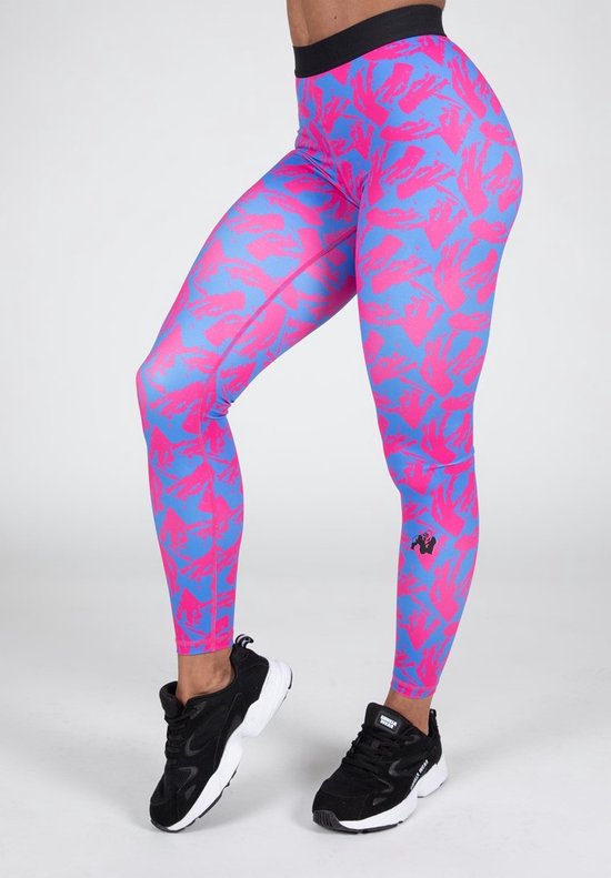 Gorilla Wear - Colby Leggings - Blauw/Roze - L van Gorilla Wear