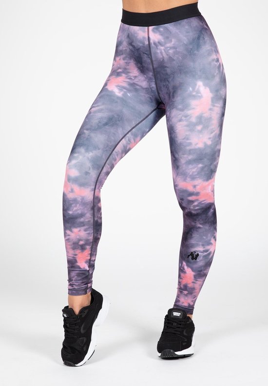 Gorilla Wear - Colby Leggings - Grijs/Roze - M van Gorilla Wear