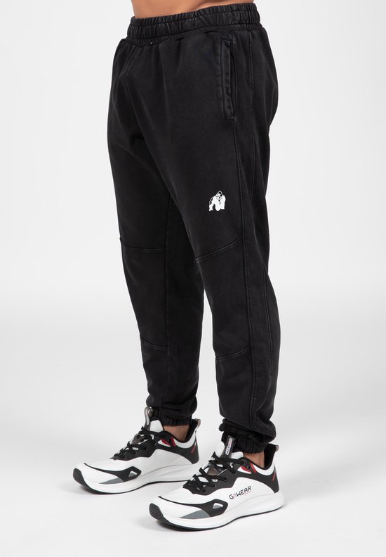 Gorilla Wear Curtis Joggingbroek - Washed Grijs - 4XL van Gorilla Wear