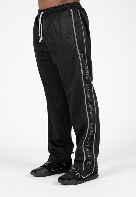 Gorilla Wear Functional Mesh Trainingsbroek - Zwart / Groen - S/M
