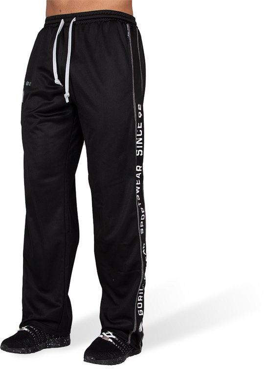 Gorilla Wear Functional Mesh Trainingsbroek - Zwart/Wit - 2XL/3XL