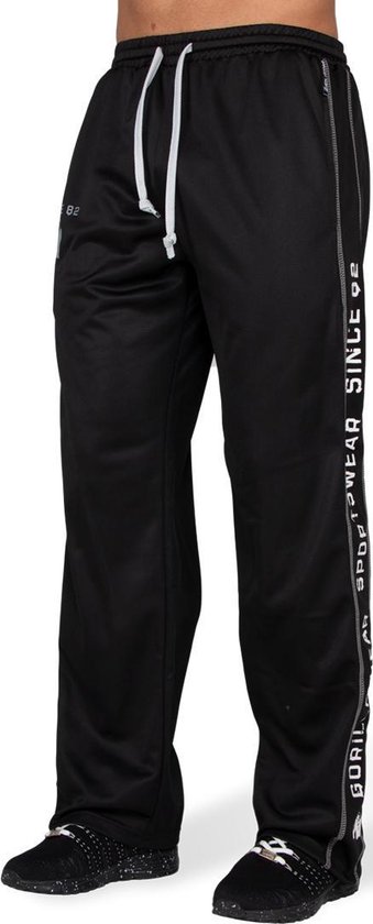 Gorilla Wear Functional Mesh Trainingsbroek - Zwart/Wit - S/M