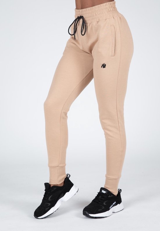 Gorilla Wear - Marion Joggingbroek - Beige - M van Merkloos