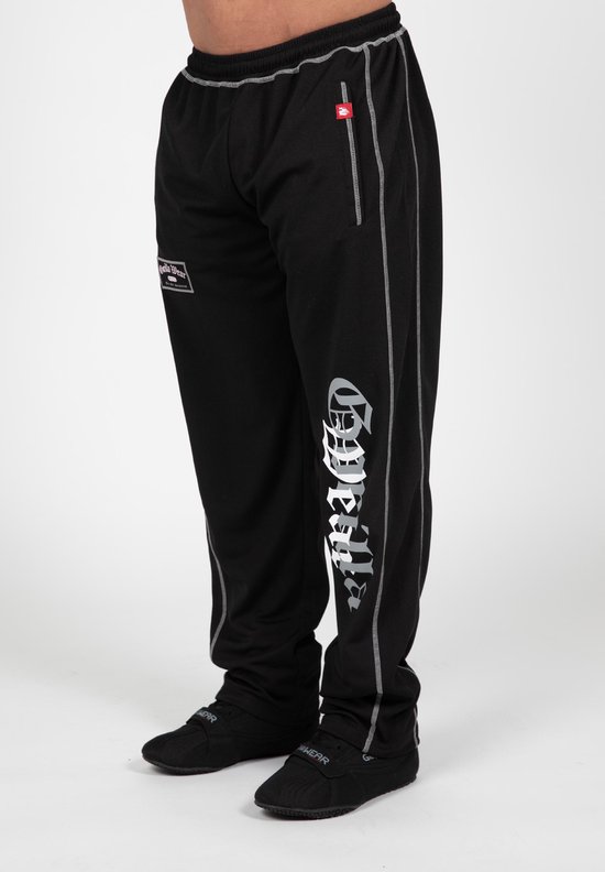 Gorilla Wear Marlow Mesh Pants - Trainingsbroek - Zwart/Grijs - L/XL