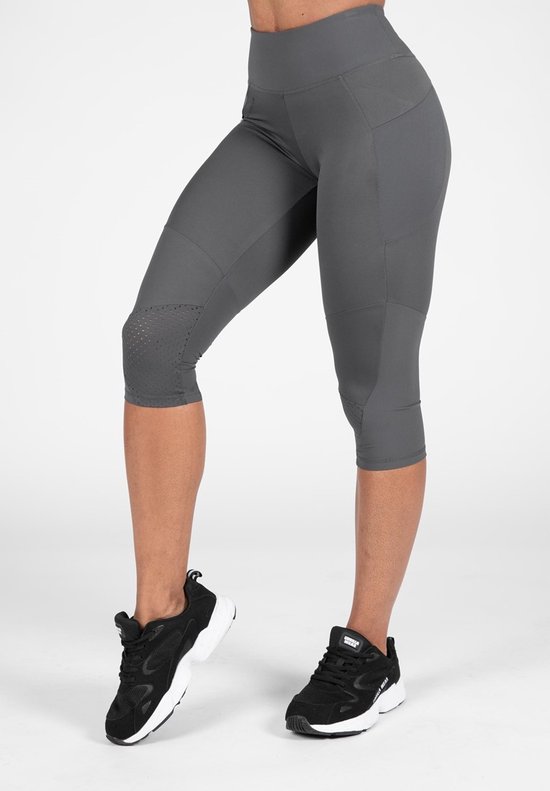 Gorilla Wear Monroe Cropped Leggings - Grijs - XS van Gorilla Wear