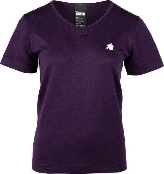 Gorilla Wear Neiro Seamless T-Shirt - Paars - M/L van Gorilla Wear