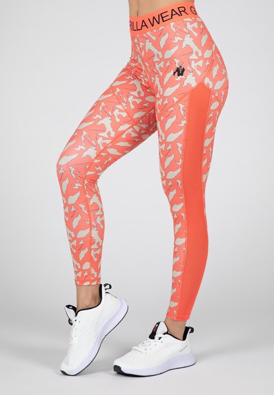 Gorilla Wear Osseo Legging - Coral - XL van Merkloos