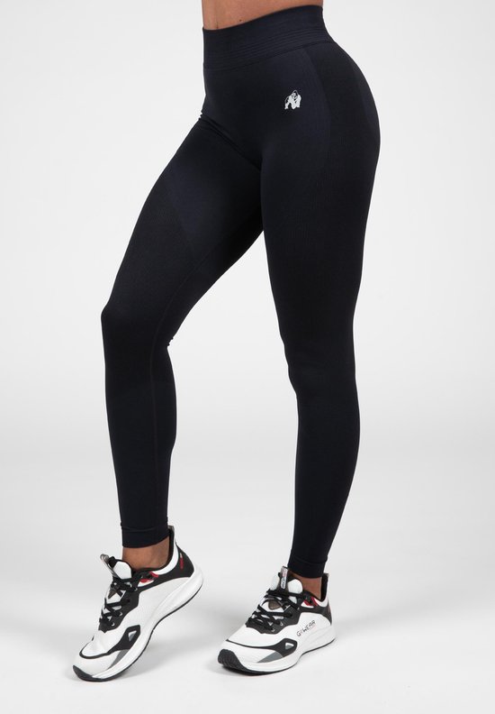 Gorilla Wear Whitney Seamless Leggings - Zwart - L/XL van Merkloos