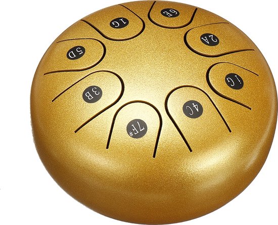 Goud Hand Drum tongue drum van Moukey