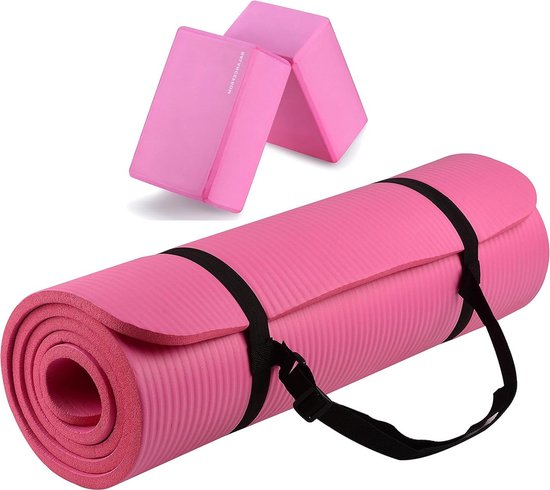 GoYoga Multifunctionele 1/2 Inch Extra Dikke Hoge Dichtheid Anti-Scheur Oefening Yogamat - Grijs van GoYoga