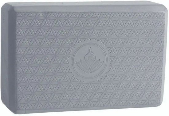 Grijze yogablok - 7.5 x 15 x 22.5cm van Essentials