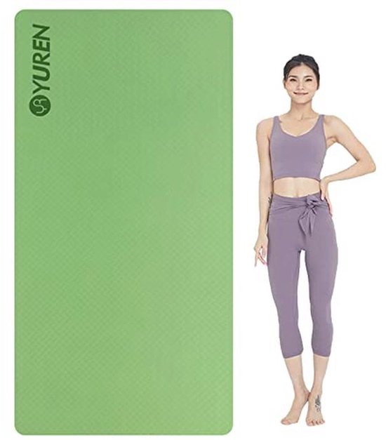 Groot en Dikke Yoga Mat 195x90cm - Antislip Fitnessmat voor Thuis en Gym van Merkloos