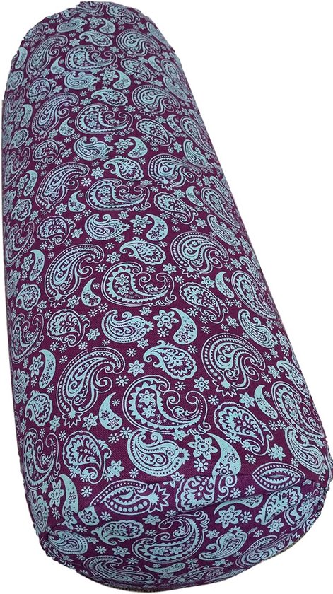 Groot Yoga Bolster Kussen 65x22 cm voor Yin Yoga, Meditatie en Pilates - Boekweitvulling