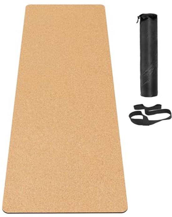 Grote Kurken Yogamat - Antislip 72 x 24 Inch voor Yoga, Pilates en Stretching - 5 mm Gewatteerde Ondersteuning