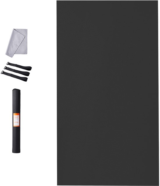 Grote Oefenmat, Antislip Hoogdichtheid Yoga Mat voor Mannen en Vrouwen, Fitness Mat Met Draagtas en Riem, Geschikt voor Yoga, Pilates en Vloeroefeningen Thuis 3.05 x 1.83 m van Merkloos