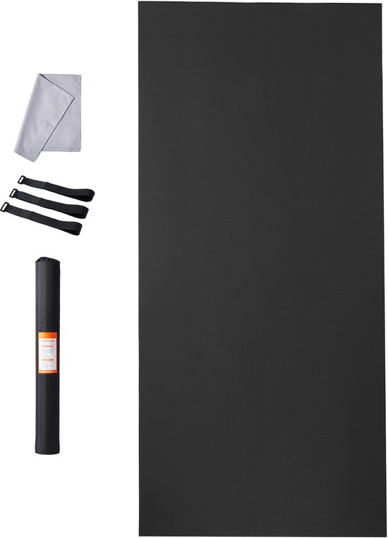 Grote Oefenmat, Antislip Hoogdichtheid Yoga Mat voor Mannen en Vrouwen, Fitness Mat Met Draagtas en Riem, Ideaal voor Yoga, Pilates en Vloeroefeningen Thuis 3.66 x 1.83 m