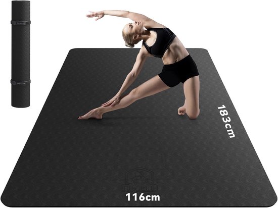 Grote Yoga Mat - TPE - Antislip - Duurzaam - Voor Thuis Training
