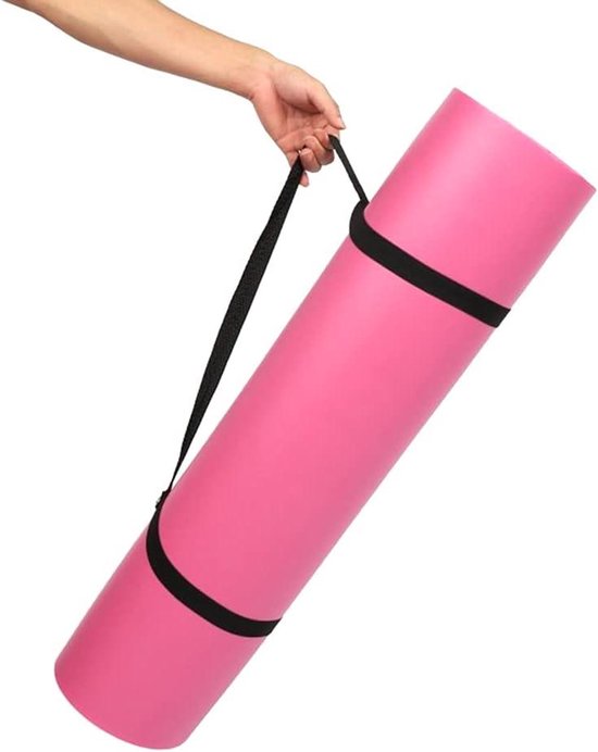 Grote Yogamat - Fitnessmat Pilates - Thuis Sporten - Extra dikke demping - 72x24 inch - Paars