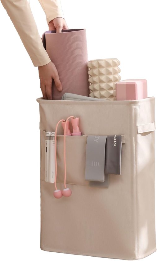 Grote Yogamat Tas voor Fitness en Pilates - Havermout Beige van Merkloos