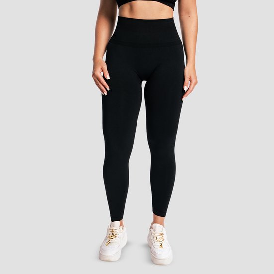 GymBeam Dames Sculpt Naadloze Legging Zwart XL