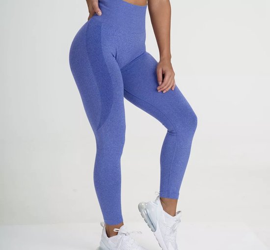 Gymlegging BUTTLIFT - Maat S - Blauw - Pushup Legging - Fitness Legging - Sportlegging - Sportkleding - Yoga legging van BUTTLIFT