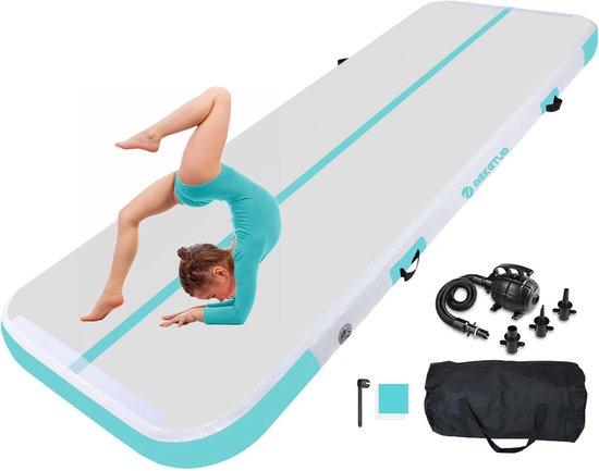 Gymnastiekmat 2-5 m - Opblaasbare PVC - Antislip - Ideaal voor thuistraining - ShopVlot