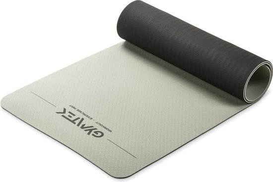 Gymtek® Yogamat 0,6cm - 181x61cm - Trainingsmat voor Pilates, Yoga & Fitness - Antislip Yoga Mat - Waterdicht van Gymtek®
