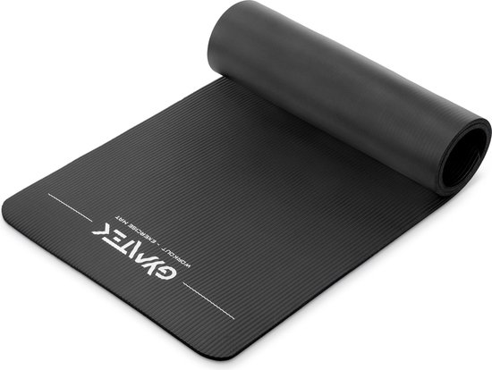 Gymtek® Yogamat 1cm - 180x61cm - Trainingsmat voor Pilates, Yoga & Fitness - Antislip Yoga Mat van Gymtek®